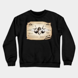 fighter plane Crewneck Sweatshirt